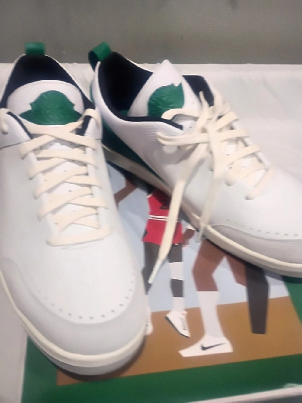 Nike Air Jordan 2 Retro Low SE Women's Sneakers White & Green US 10 Like New